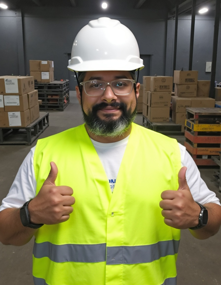 Victor Costa em ambiente de trabalho